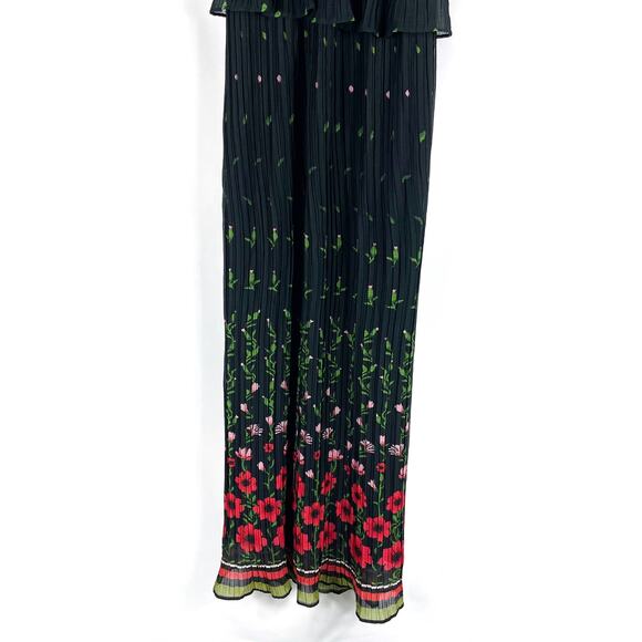 Sabina Musayev Selina Maxi Dress Black‎ Polka Dot Twisted Front Sleeveless Sz M - Picture 8 of 14